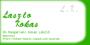 laszlo kokas business card