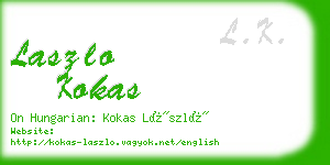 laszlo kokas business card